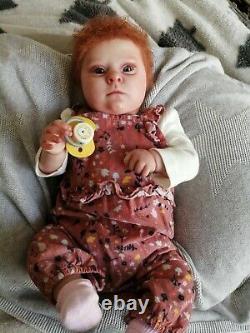 Beautiful Reborn Baby Doll Realborn Patience COA Down syndrome redhead