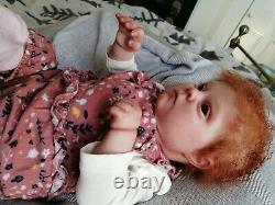 Beautiful Reborn Baby Doll Realborn Patience COA Down syndrome redhead