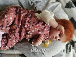 Beautiful Reborn Baby Doll Realborn Patience COA Down syndrome redhead