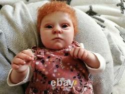 Beautiful Reborn Baby Doll Realborn Patience COA Down syndrome redhead