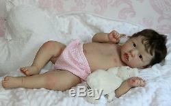 Beautiful Reborn Baby Girl Doll from Saskia kit by Bonnie Brown