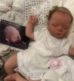 Beautiful SLEEPING Reborn baby doll. Ivy