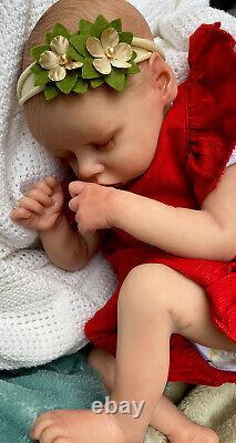 Beautiful SLEEPING Reborn baby doll. Lara