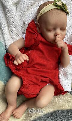 Beautiful SLEEPING Reborn baby doll. Lara