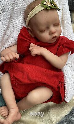 Beautiful SLEEPING Reborn baby doll. Lara
