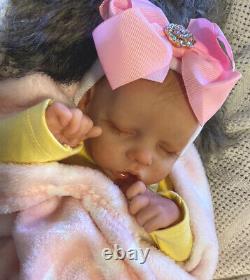 Beautiful SLEEPING Reborn baby doll. Lara