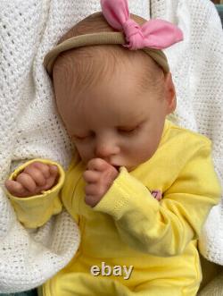 Beautiful SLEEPING Reborn baby doll. Lara