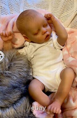 Beautiful SLEEPING Reborn baby doll. Lara