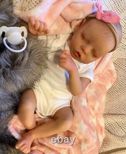 Beautiful SLEEPING Reborn baby doll. Lara