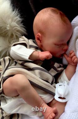 Beautiful Sleeping REBORN BABY DOLL. Finn