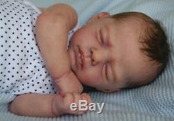 Beautiful reborn baby boy TAVI by Marita Winters lifelike newborn doll