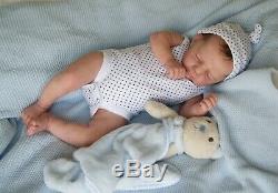 Beautiful reborn baby boy TAVI by Marita Winters lifelike newborn doll