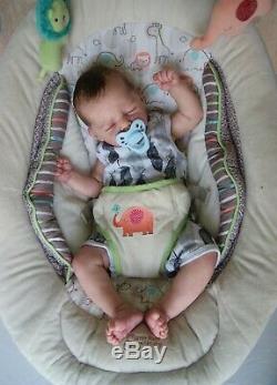 Beautiful reborn baby boy TAVI by Marita Winters lifelike newborn doll