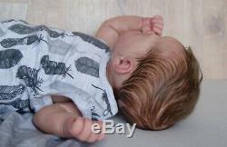 Beautiful reborn baby boy TAVI by Marita Winters lifelike newborn doll