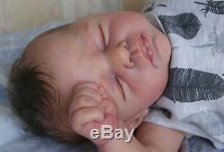 Beautiful reborn baby boy TAVI by Marita Winters lifelike newborn doll