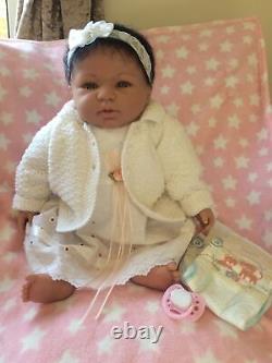 Berenguer Adorable Rare 21 Cuddly Reborn Baby Girl Doll Very Cute