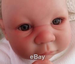 Big Chunky Child`s Reborn Brown Eyed Baby Doll Soft Silicone Vinyl Sunbeambabies