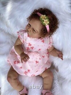 Biracial Reborn Baby Doll Gabygail Awake By Claire Taylor
