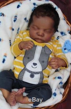 Biracial Reborn baby doll AA reborn baby Boy doll Levi by Bonnie Brown Lifelike