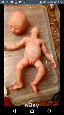 Blank Silicone Baby doll Reborn Kit. Amelia Grace. Boy Or Girl. Ready To Paint
