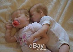 Bonnie Brown twin A and B reborn baby dolls twins