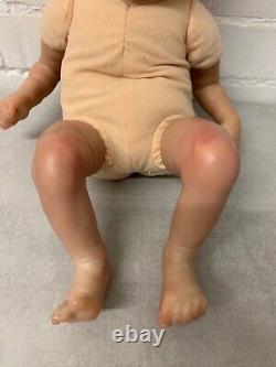 Bonnie brown reborn doll life like baby girl boy painted rooted hair collectible