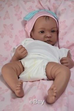 COMPLETED Reborn Biracial SHYANN ooak lifelike Baby vinyl ARTIST doll PETERSON