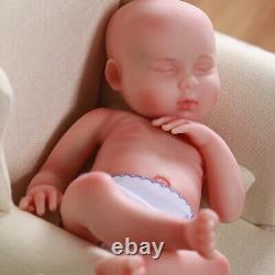 COSDDOLL 17 Sleeping Girl Newborn Full Body Platinum Silicone Reborn Baby Dolls