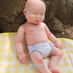 COSDDOLL 17 Sleeping Girl Newborn Full Body Platinum Silicone Reborn Baby Dolls