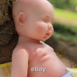 COSDDOLL 17 Sleeping Girl Newborn Full Body Platinum Silicone Reborn Baby Dolls