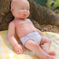 COSDDOLL 17 Sleeping Girl Newborn Full Body Platinum Silicone Reborn Baby Dolls