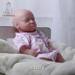 COSDOLL 12 Silicone Reborn Baby Dolls Full Body Girl Reborn Newborn Baby Doll
