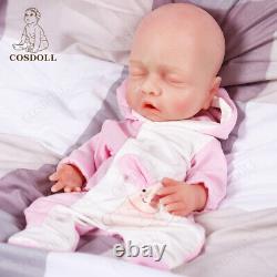 COSDOLL 14.9 Reborn Baby Dolls Platinum Silicone Baby Doll Newborn Sleeping Boy