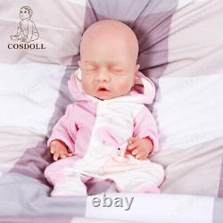 COSDOLL 14.9 Reborn Baby Dolls Platinum Silicone Baby Doll Newborn Sleeping Boy