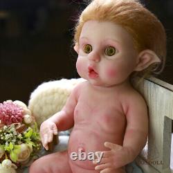 COSDOLL 16.5 in Platinum Silicone Cute Elf Baby Dolls Reborn Newborn Girl Dolls