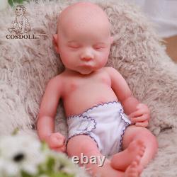 COSDOLL 16 Sleeping Newborn Full Platinum Silicone Reborn Baby Dolls Girl Doll