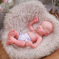 COSDOLL 16 Sleeping Newborn Full Platinum Silicone Reborn Baby Dolls Girl Doll