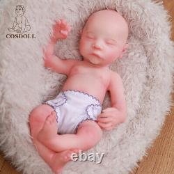 COSDOLL 16 Sleeping Newborn Full Platinum Silicone Reborn Baby Dolls Girl Doll