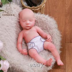 COSDOLL 16 Sleeping Newborn Full Platinum Silicone Reborn Baby Dolls Girl Doll