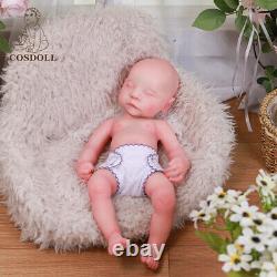 COSDOLL 16 Sleeping Newborn Full Platinum Silicone Reborn Baby Dolls Girl Doll