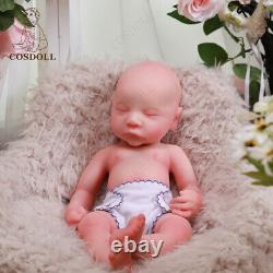 COSDOLL 16 Sleeping Newborn Full Platinum Silicone Reborn Baby Dolls Girl Doll