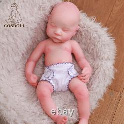 COSDOLL 16 Sleeping Newborn Full Platinum Silicone Reborn Baby Dolls Girl Doll