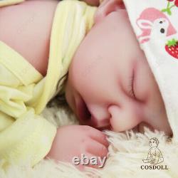 COSDOLL 17.5 in Reborn Baby Dolls Full Body Silicone Realistic Girl Newborn Baby