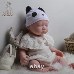 COSDOLL 17.7 Reborn Baby Dolls 3.3KG Sleeping Baby Girl Platinum Silicone Doll