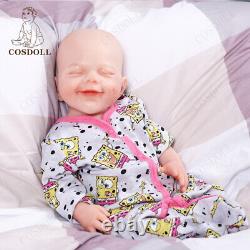 COSDOLL 18.5 Can Drink Water & Pee Baby Girl Soft Silicone Reborn Baby Dolls UK