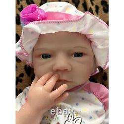 COSDOLL 18.5 Full Body Soft Platinum Silicone Baby Dolls Handmade Newborn Baby