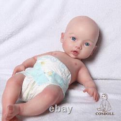 COSDOLL 18.5 Platinum Silicone Baby Dolls Reborn Girl Doll Can Drink Water&Pee