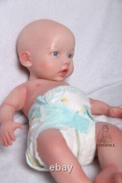 COSDOLL 18.5 Platinum Silicone Baby Dolls Reborn Girl Doll Can Drink Water&Pee