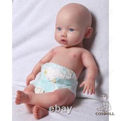 COSDOLL 18.5 Platinum Silicone Baby Dolls Reborn Girl Doll Can Drink Water&Pee