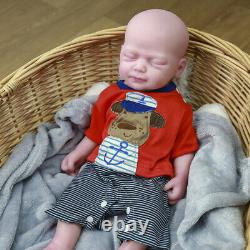 COSDOLL 18.5 Reborn Baby Dolls Platinum Silicone Eyes Closed Sleeping Baby BOY